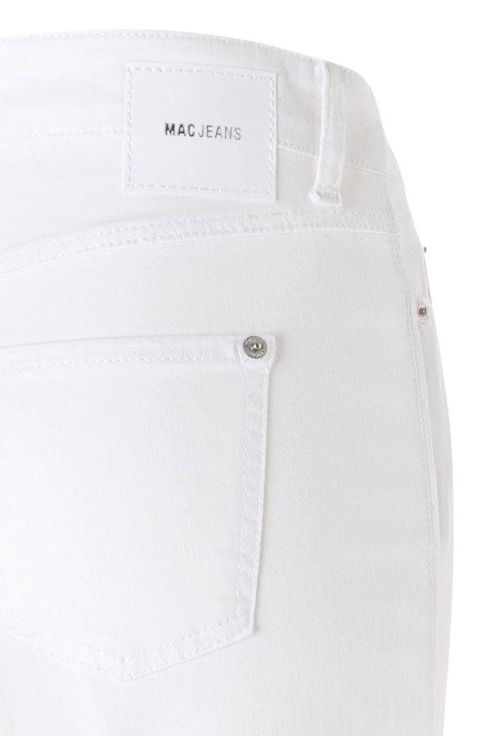 Mac 5438-90 0351L Dream Wide White Denim Cropped Jeans D010
