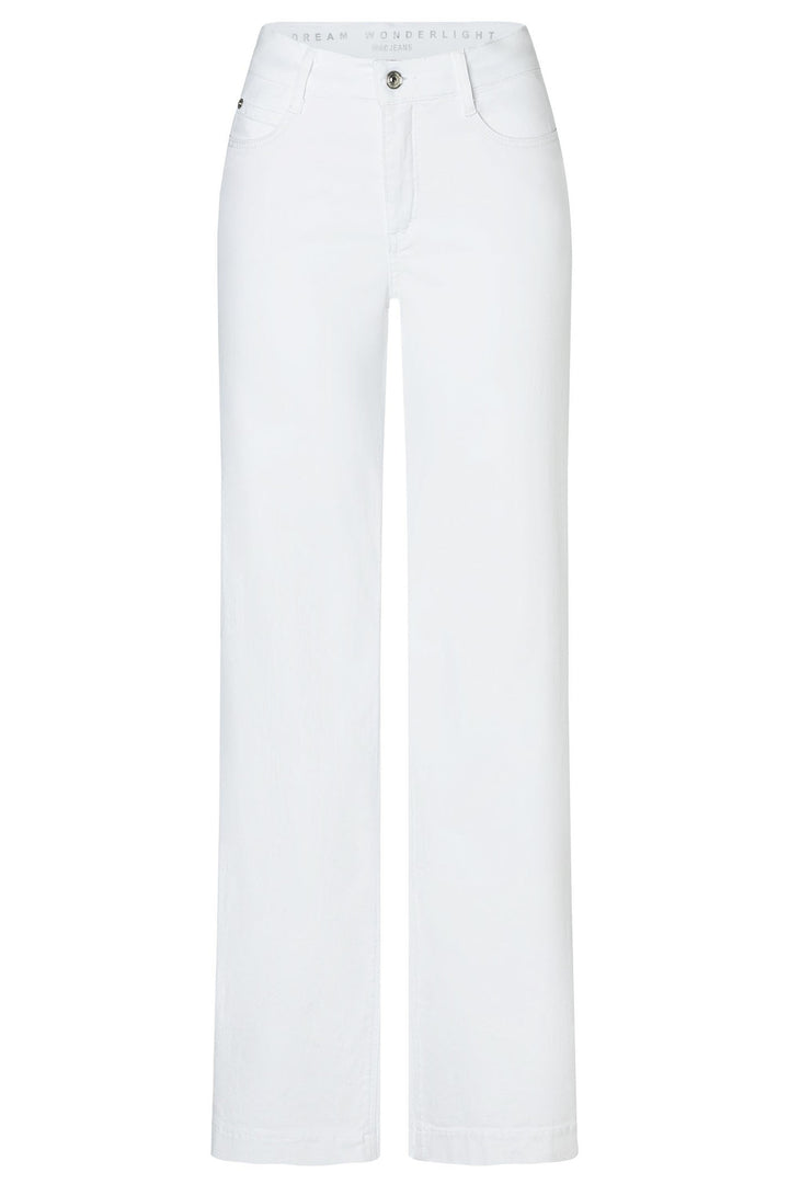 Mac 5441-90-0351L D010 Dream Wide White Light Denim Jeans - Olivia Grace Fashion