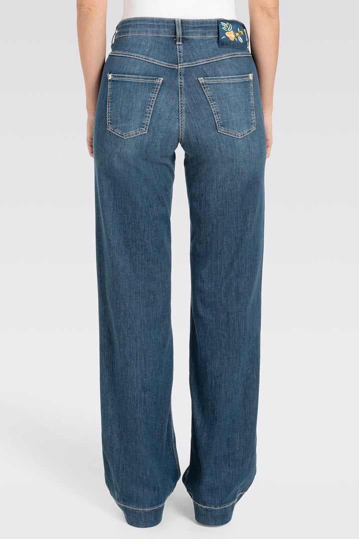 Mac 5441-90 0351L Dream Wide Authentic Dark Blue Light Denim Jeans D834