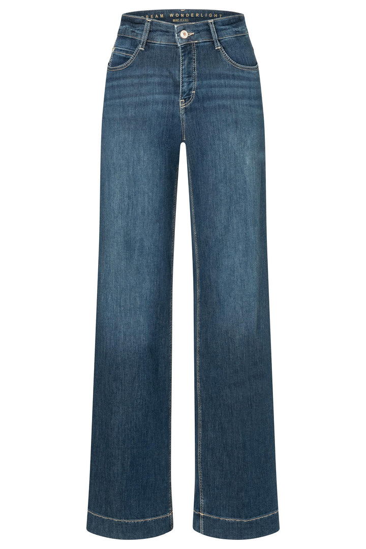 Mac 5441-90 0351L Dream Wide Authentic Dark Blue Light Denim Jeans D834