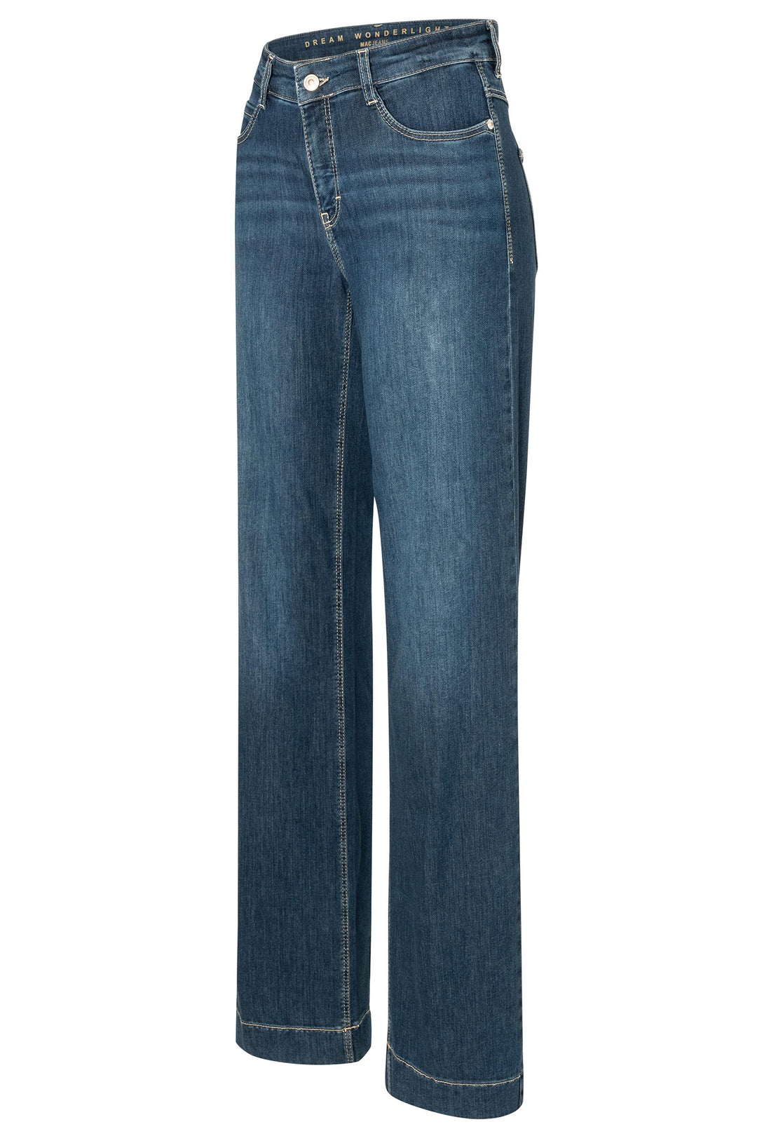 Mac 5441-90 0351L Dream Wide Authentic Dark Blue Light Denim Jeans D834