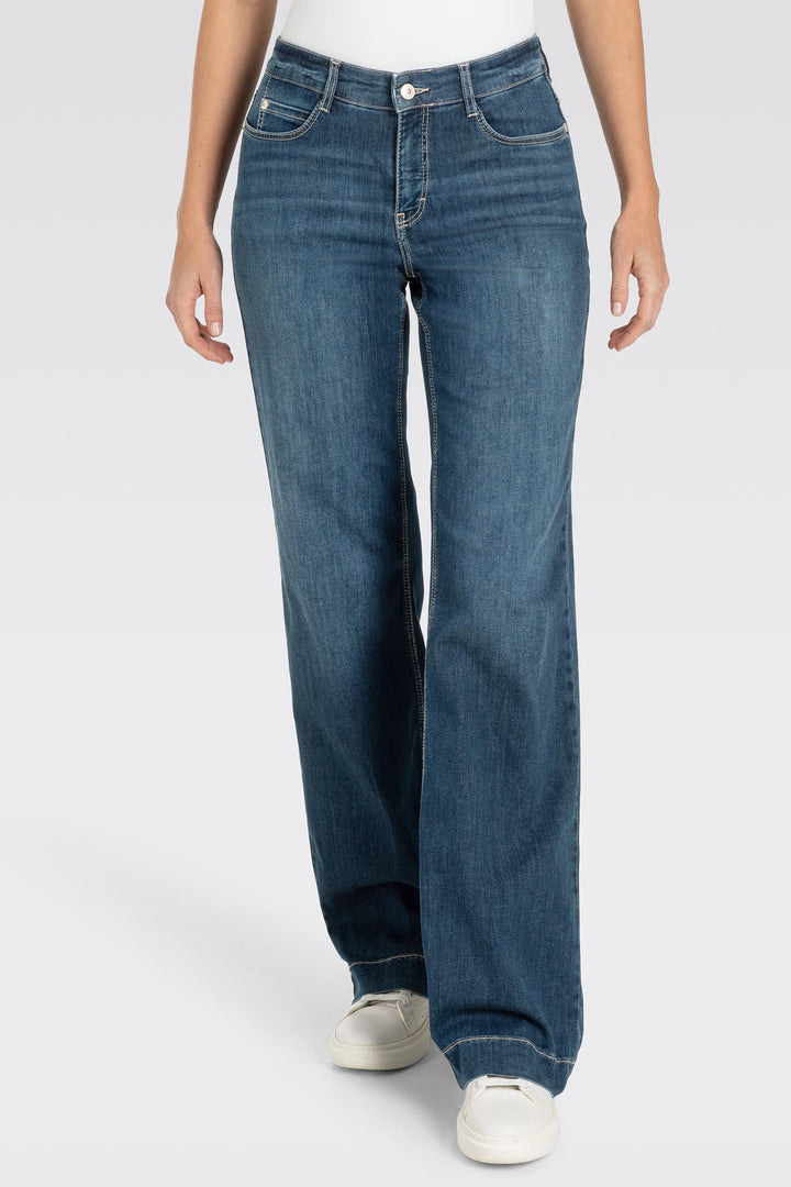 Mac 5441-90 0351L Dream Wide Authentic Dark Blue Light Denim Jeans D834