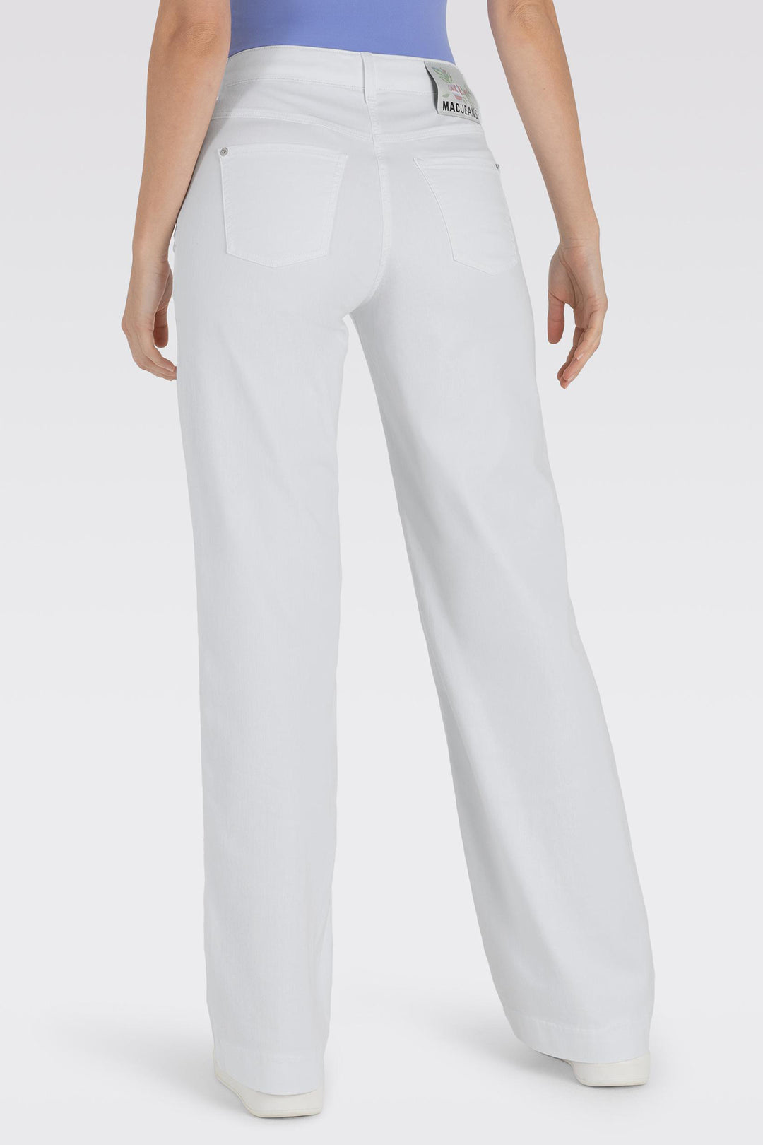 Mac 5441-90 0351L Dream Wide White Denim Light Denim Jeans D010