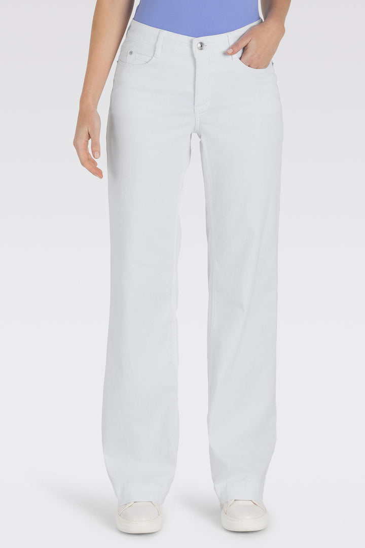 Mac 5441-90 0351L Dream Wide White Denim Light Denim Jeans D010