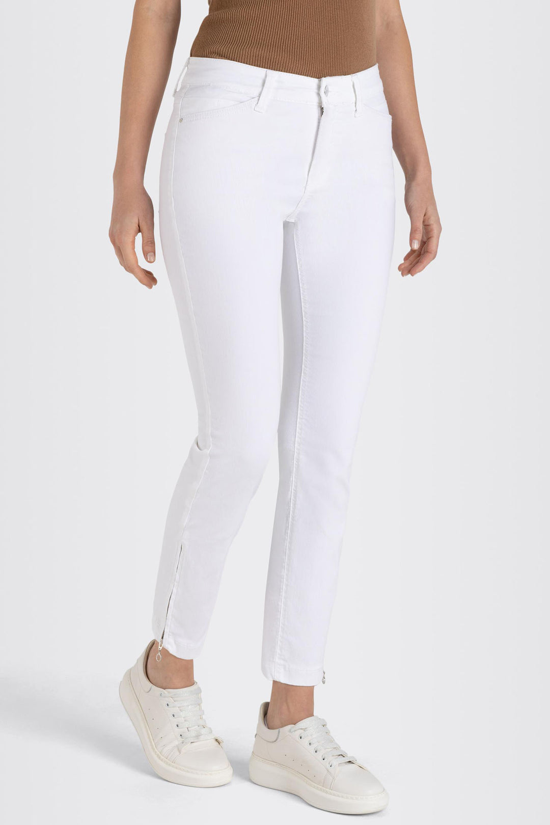Mac 5471-90-0355L D010 Dream Chic White Ankle Length Jeans - Olivia Grace Fashion