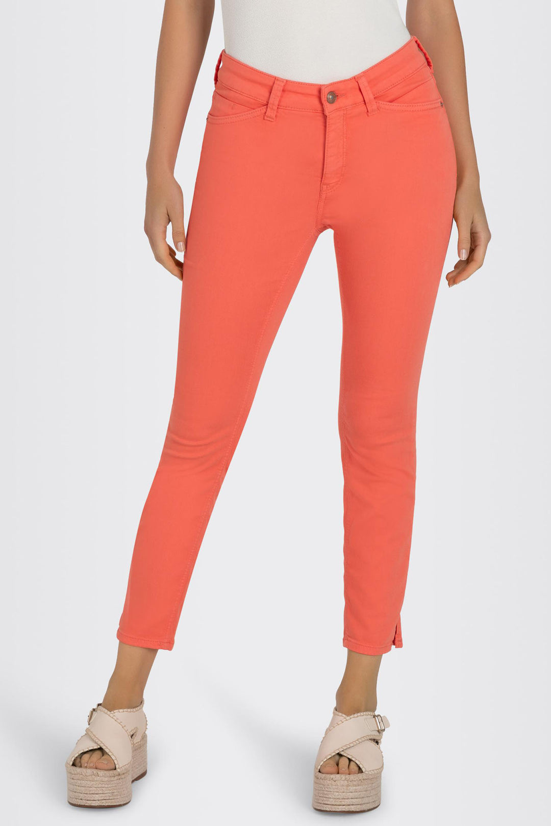 Mac 5492-00-0351 856R Dream Summer Papaya Orange Light Denim Jeans - Olivia Grace Fashion