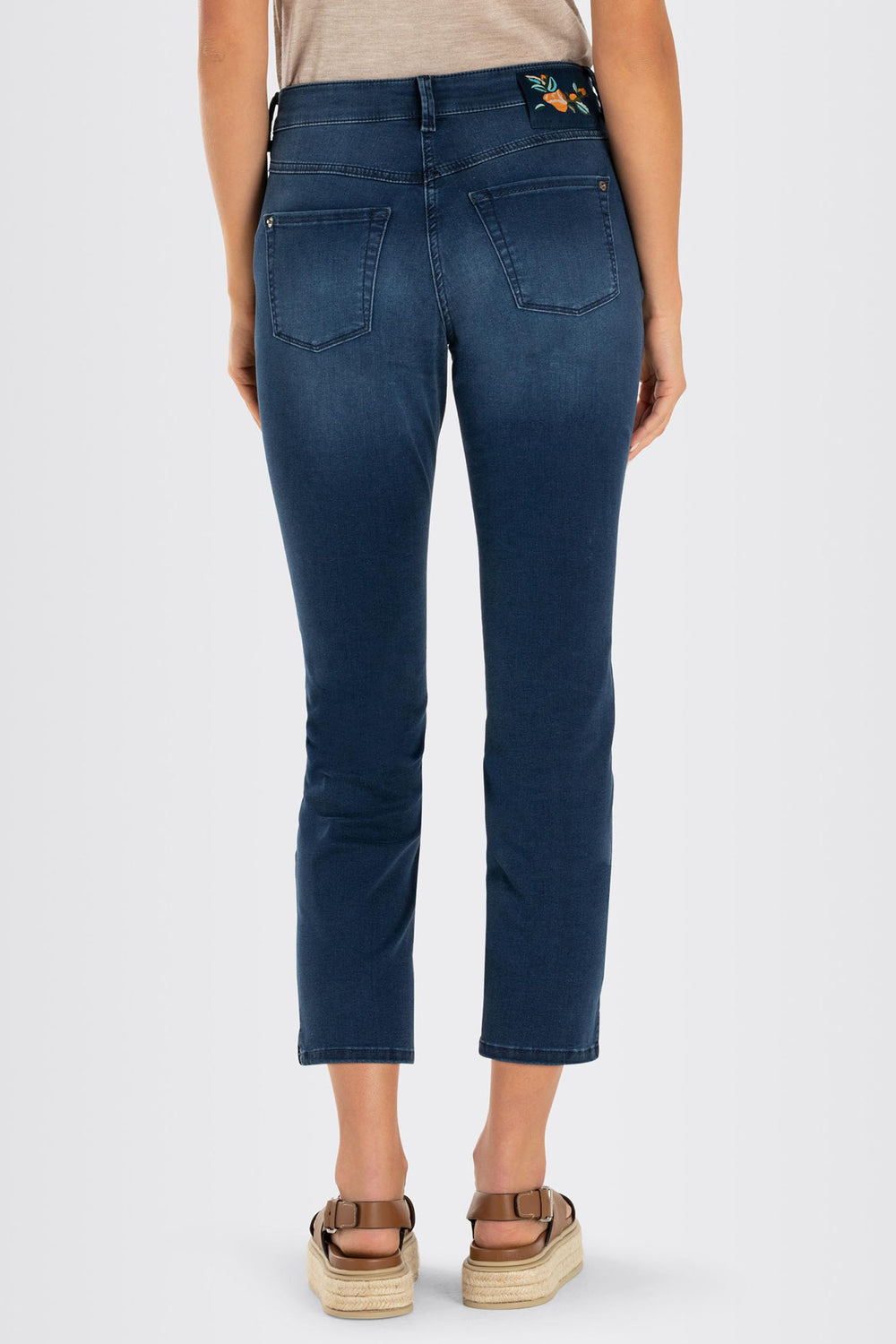 Mac 5492-90-0351L D677 Dream Summer Ocean Blue Washed Light Denim Jeans - Olivia Grace Fashion