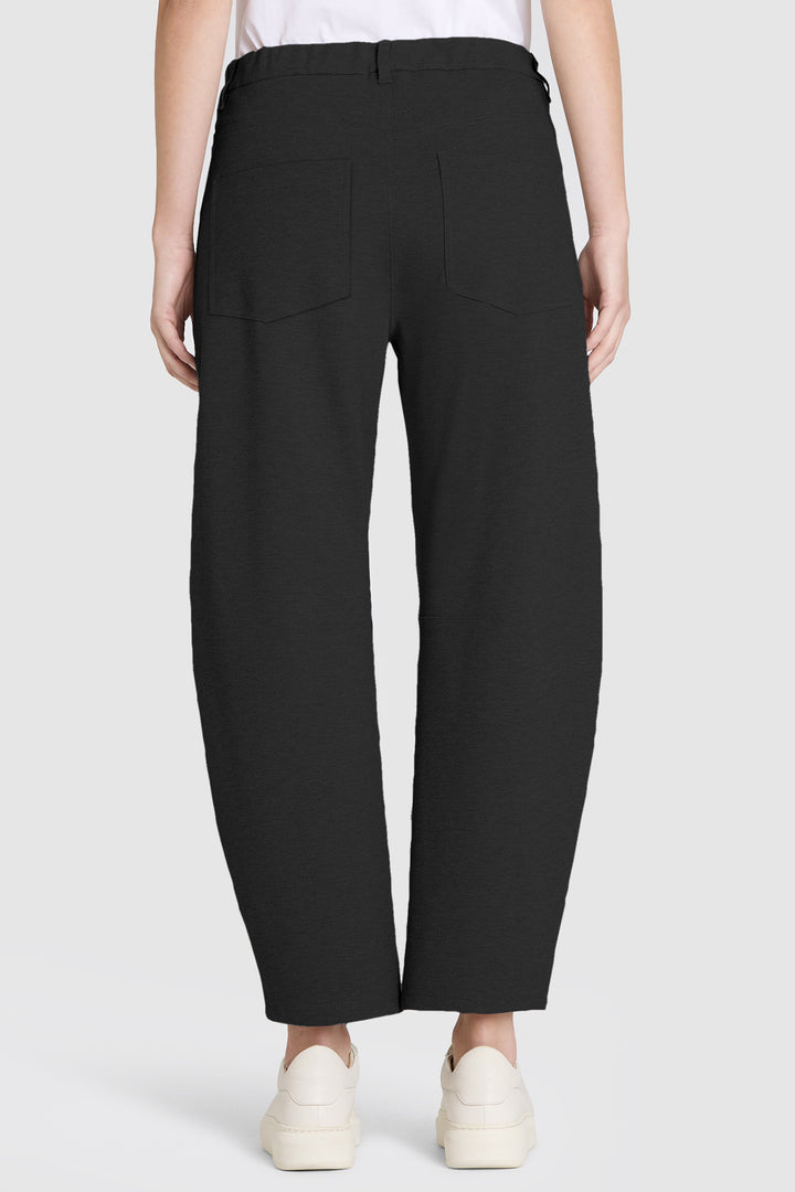 Mac Baggy Smart Black Light Jersey Trousers - back view