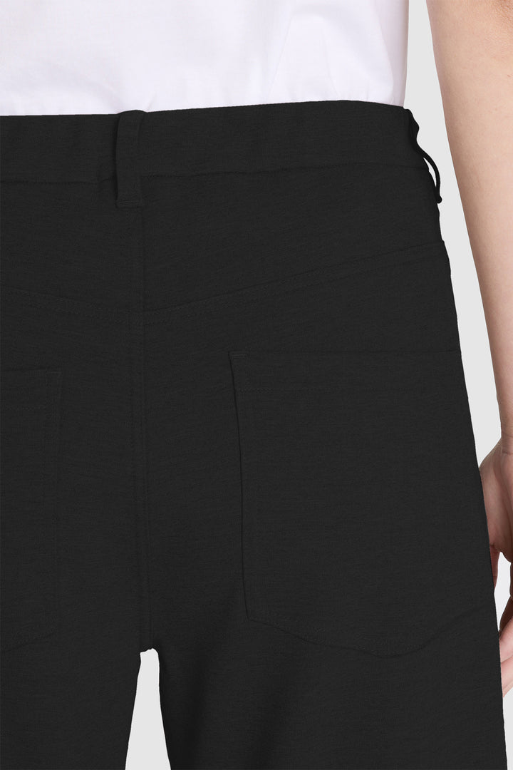 Mac Baggy Smart Black Light Jersey Trousers - detail, back pocket