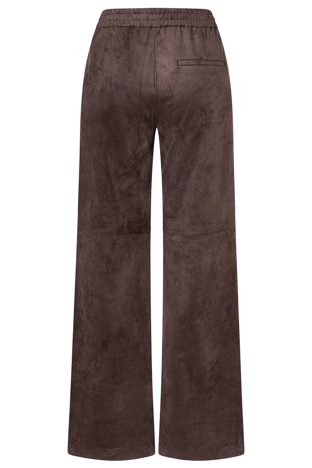 Mac Chiara Truffle Brown Velour Trousers 32L - packshot, back