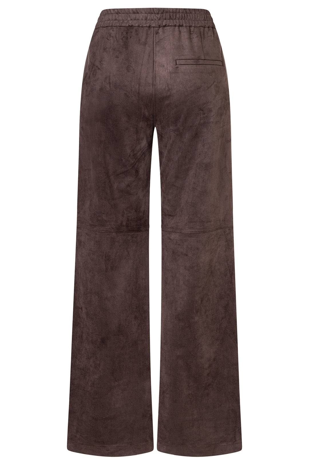 Mac Chiara Truffle Brown Velour Trousers 32L - packshot, back