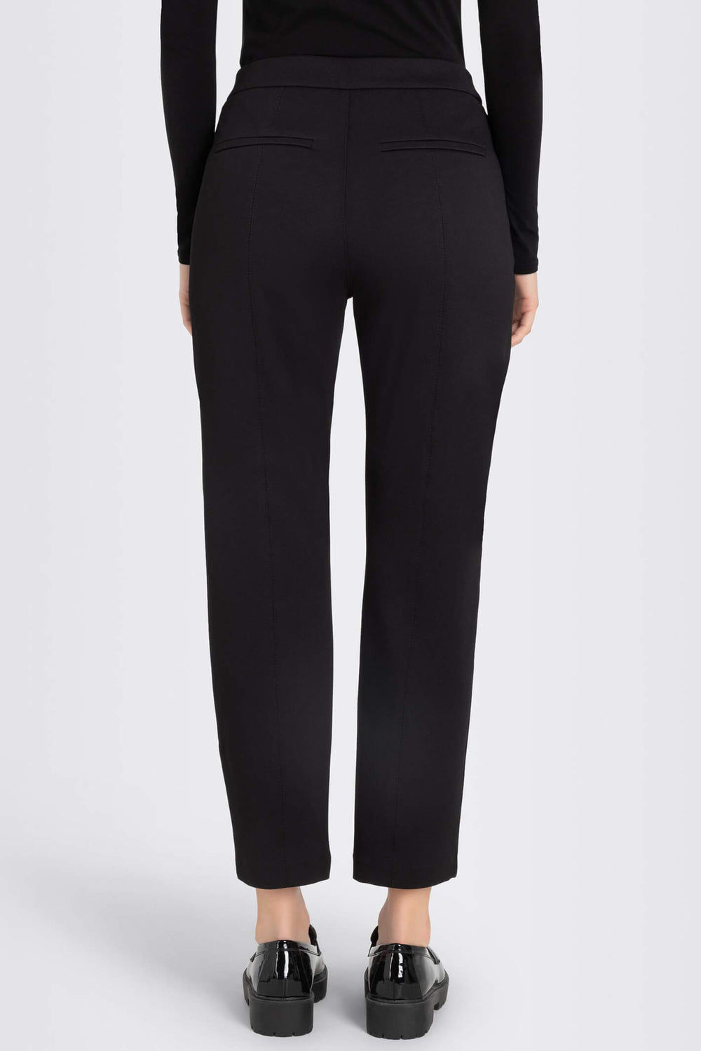 Mac Chino Flex 2134-00-0172L Black Bi-Stretch Pull On Trousers - Olivia Grace Fashion