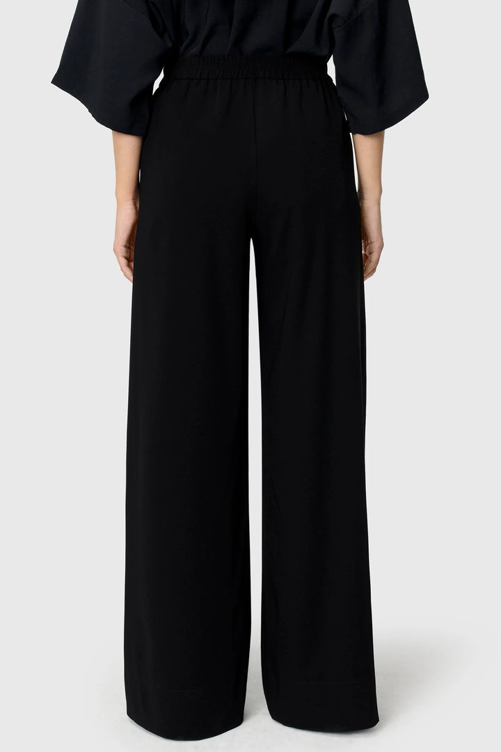Mac Coralie Black Floating Crepe Trousers 32L 3421-00-0231L