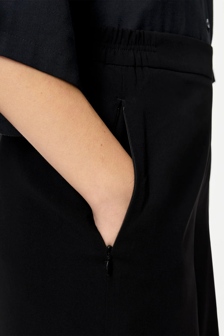 Mac Coralie Black Floating Crepe Trousers 32L 3421-00-0231L