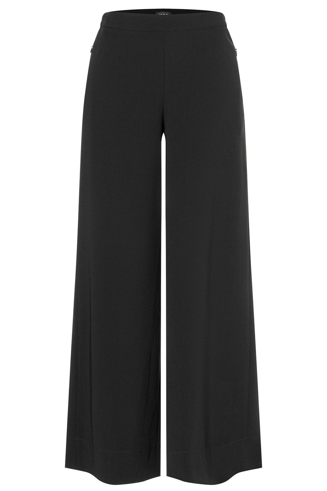 Mac Coralie Black Floating Crepe Trousers 32L 3421-00-0231L