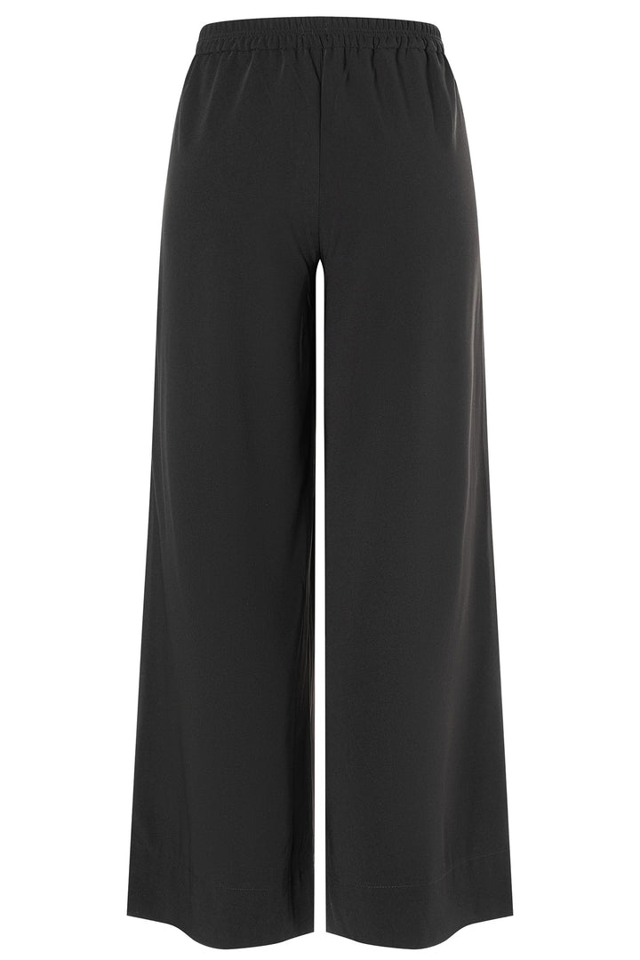 Mac Coralie Black Floating Crepe Trousers 32L 3421-00-0231L