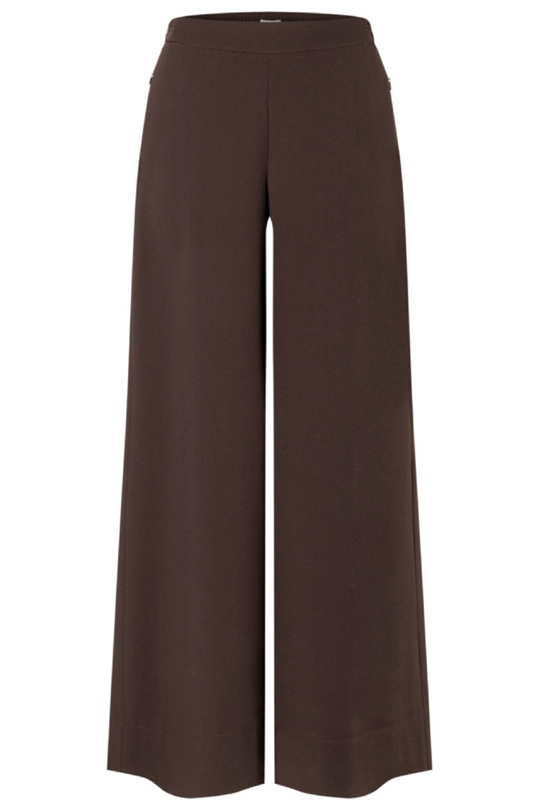 Mac Coralie Truffle Brown Floating Crepe Trousers 32L 3421-00-0231L