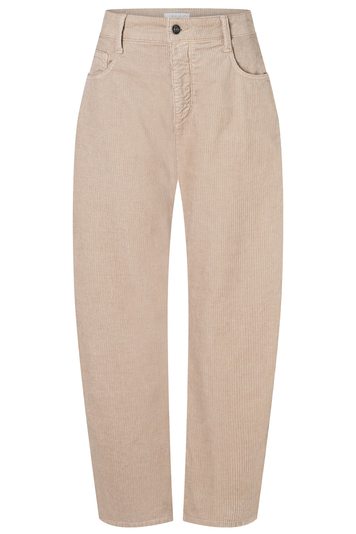 Mac Danni 2.3 Light Beige Kitt Fancy Corduroy Trousers - packshot, front