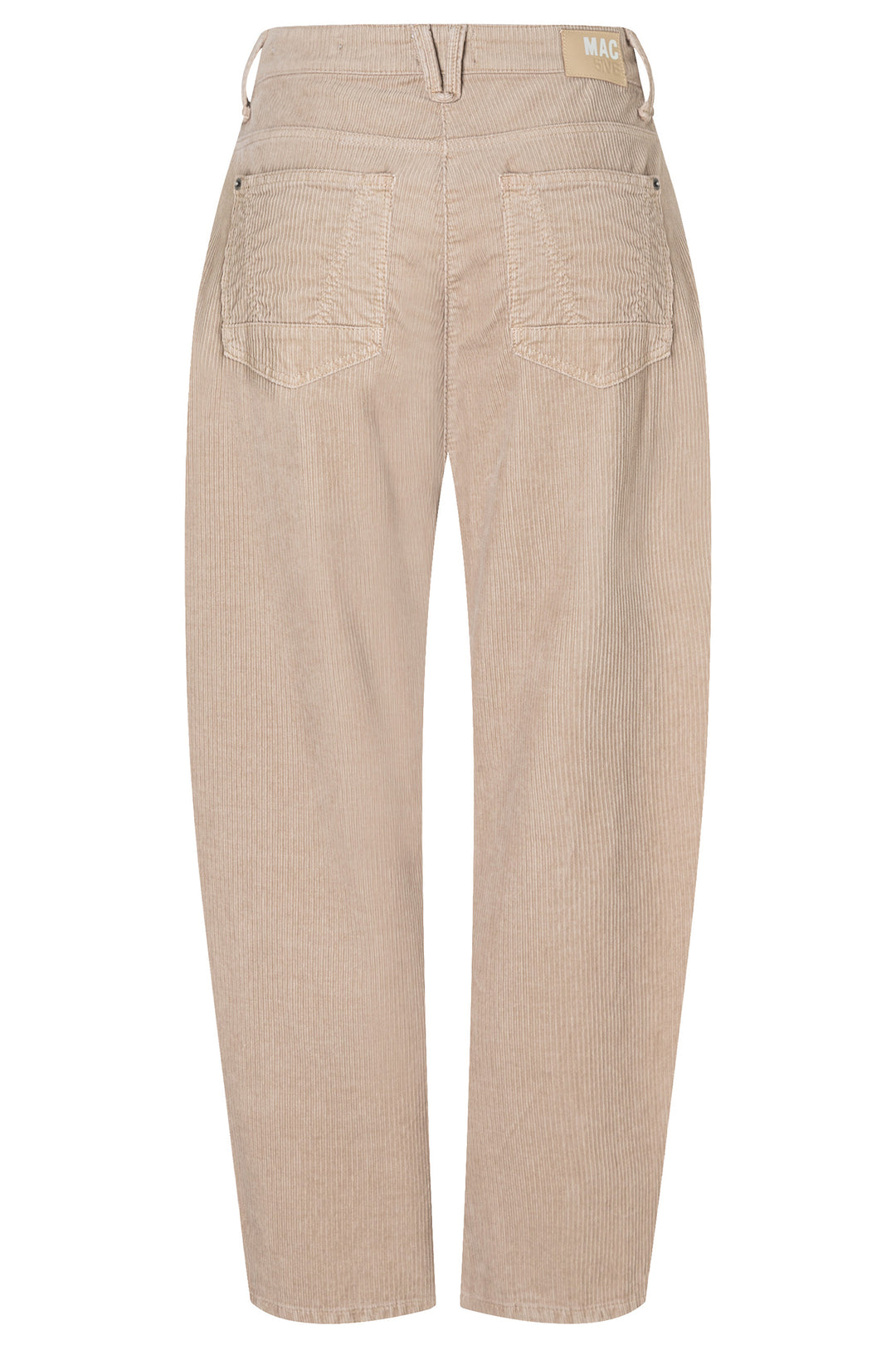 Mac Danni 2.3 Light Beige Kitt Fancy Corduroy Trousers - packshot, back