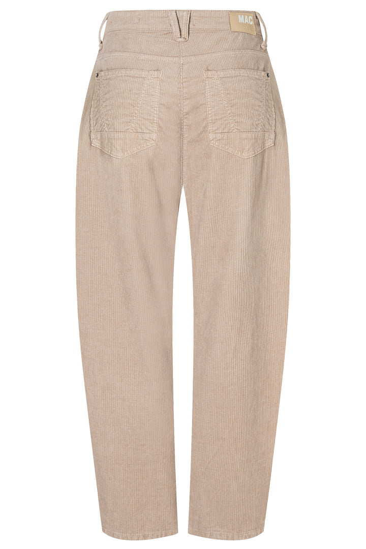 Mac Danni 2.3 Light Beige Kitt Fancy Corduroy Trousers - packshot, back