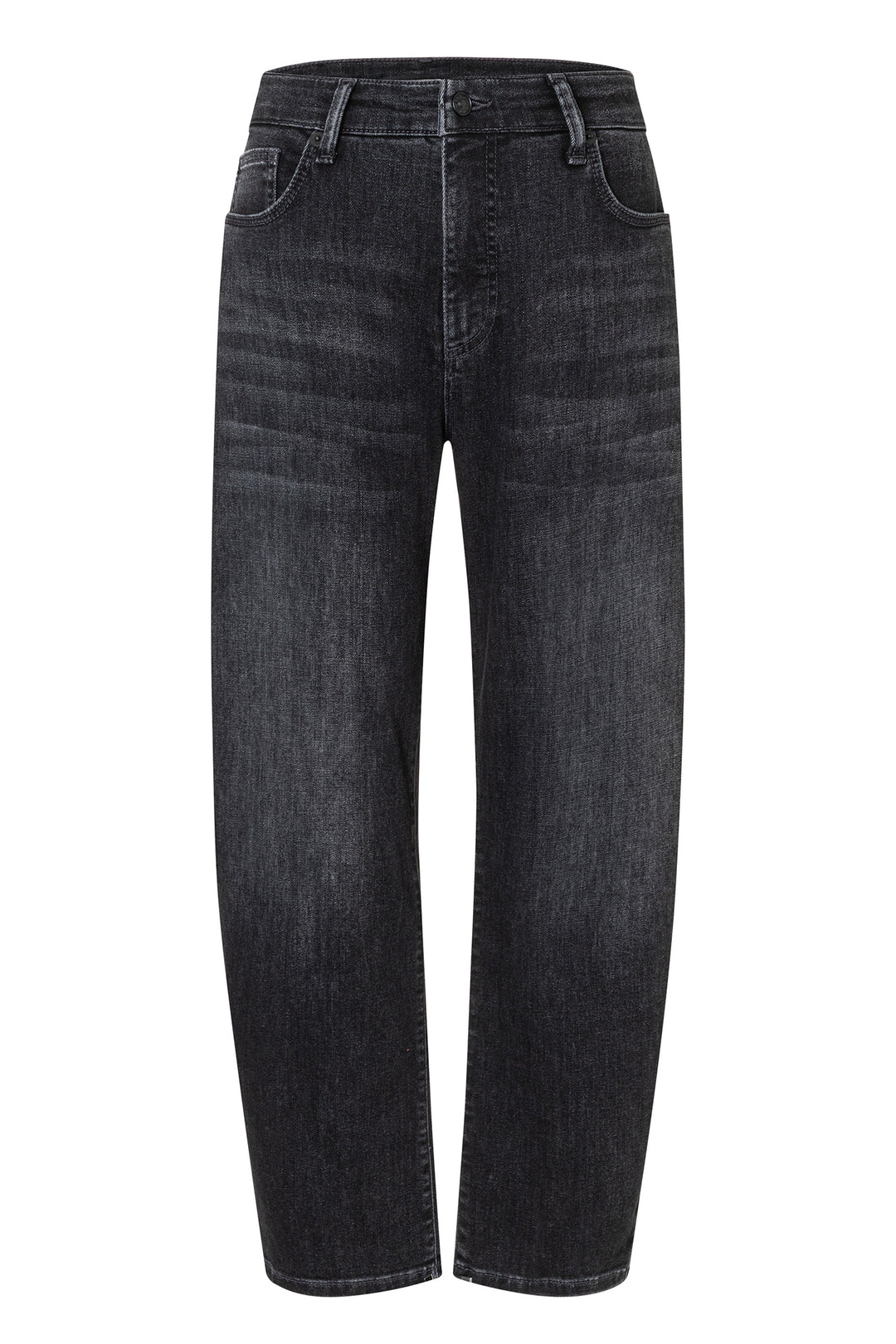 Mac Danni Black Wash Light Authentic Denim Barrel Jeans, front packshot