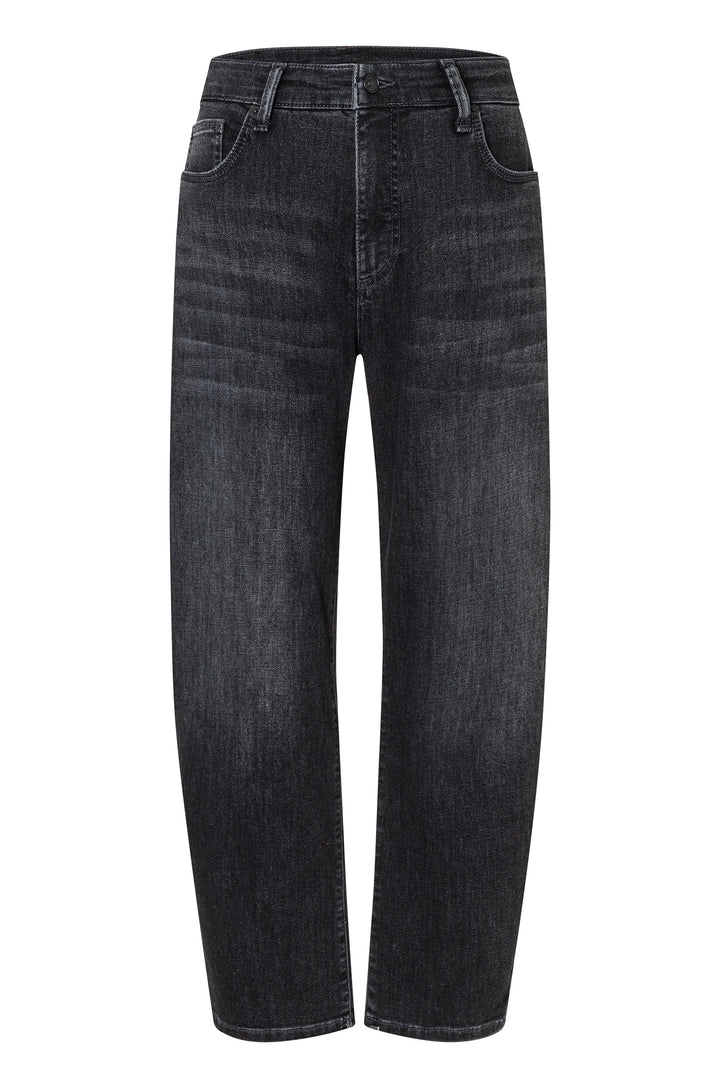 Mac Danni Black Wash Light Authentic Denim Barrel Jeans, front packshot