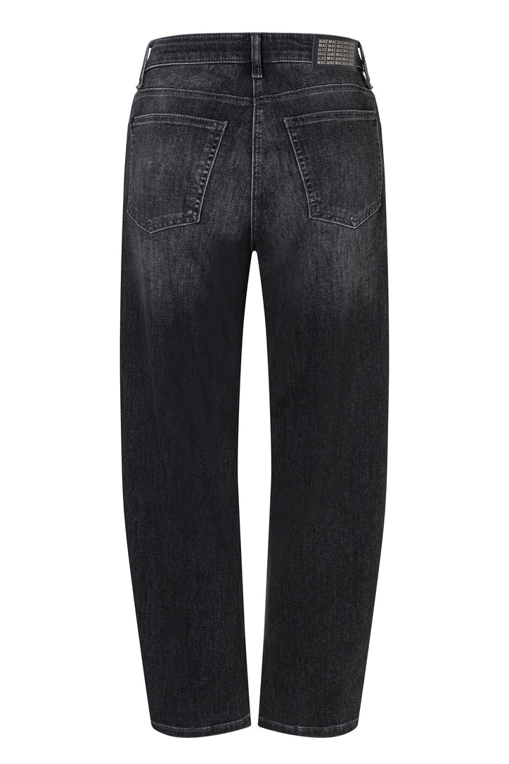 Mac Danni Black Wash Light Authentic Denim Barrel Jeans, back packshot