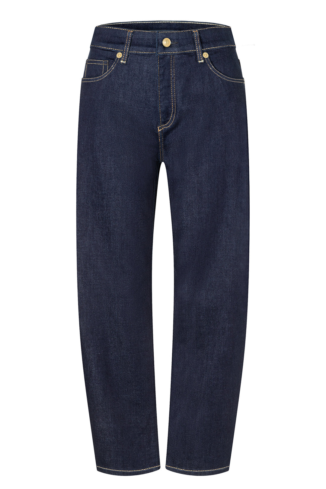 Mac Danni Fashion Rinsed Blue Light Authentic Denim Barrel Jeans, front packshot