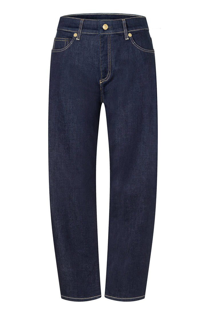 Mac Danni Fashion Rinsed Blue Light Authentic Denim Barrel Jeans, front packshot