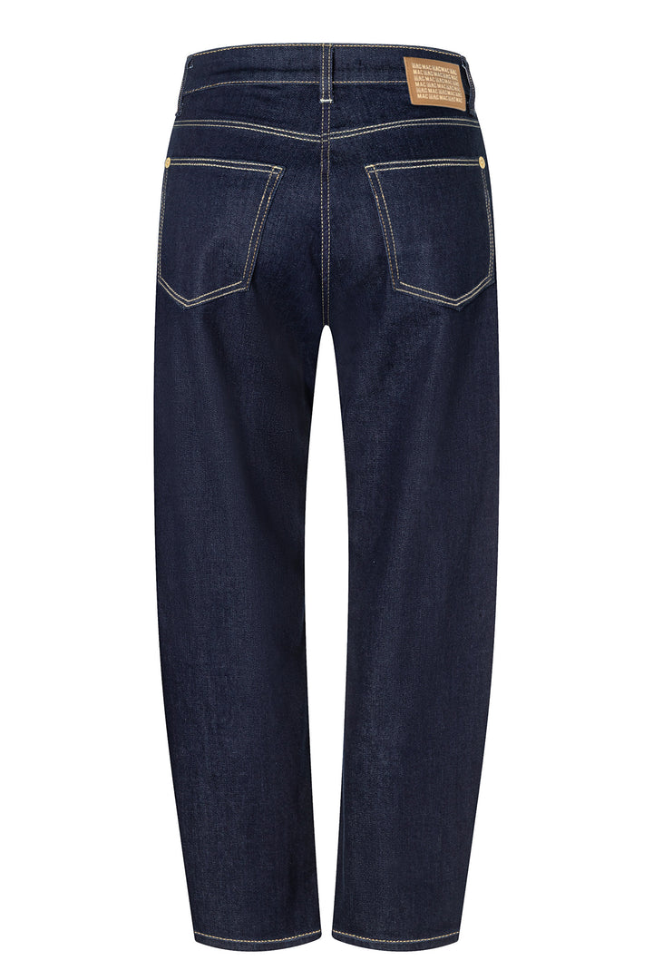 Mac Danni Fashion Rinsed Blue Light Authentic Denim Barrel Jeans, back packshot