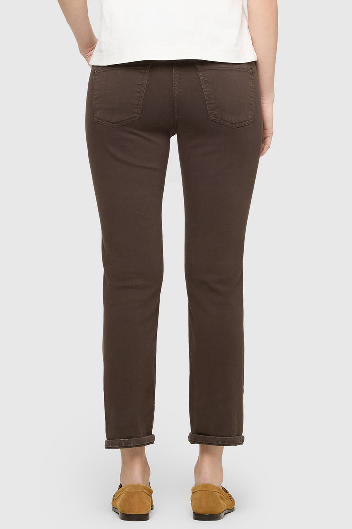 Mac Dream Cropped Deep Brown Dream Denim Jeans 27L - back view