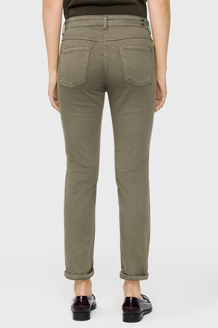 Mac Dream Cropped Olive Night Green Dream Denim Jeans 27L - back view