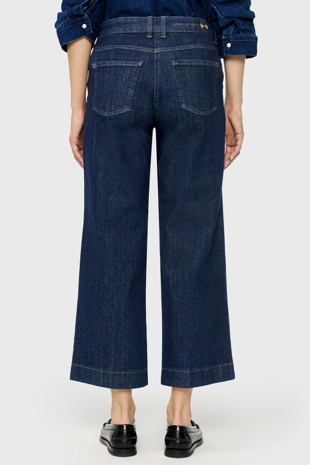 Mac Dream Culotte Pocket Fashion Rinsed Blue Mega Flex Jeans 27L - detail, back pocket
