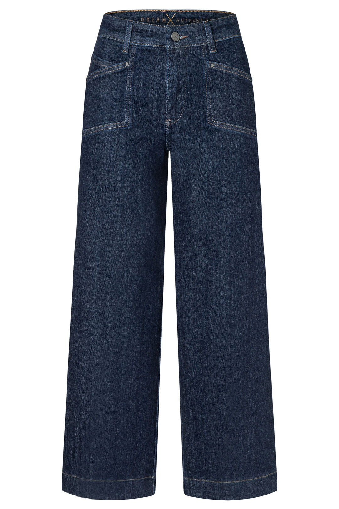 Mac Dream Culotte Pocket Fashion Rinsed Blue Mega Flex Jeans 27L - packshot, front