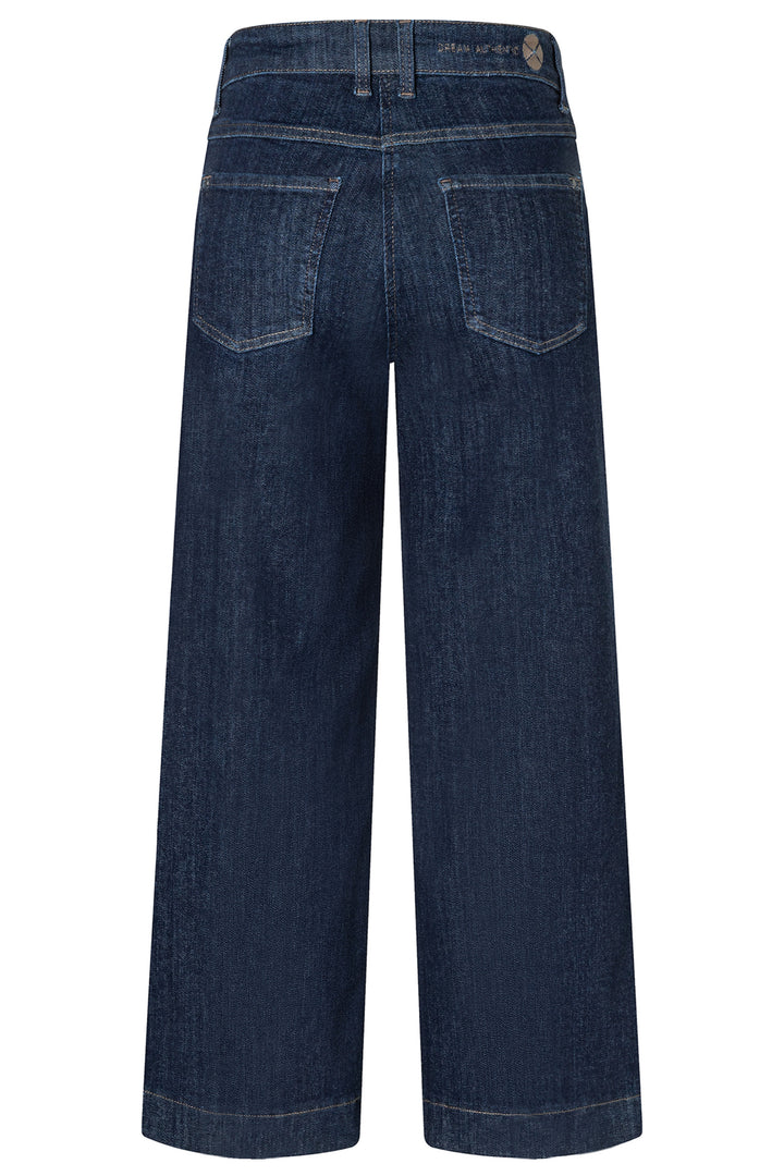 Mac Dream Culotte Pocket Fashion Rinsed Blue Mega Flex Jeans 27L - packshot, back