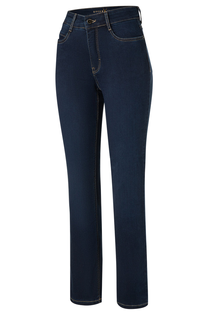 Mac Dream Dark Washed Blue Jeans, front packshot, alternate view