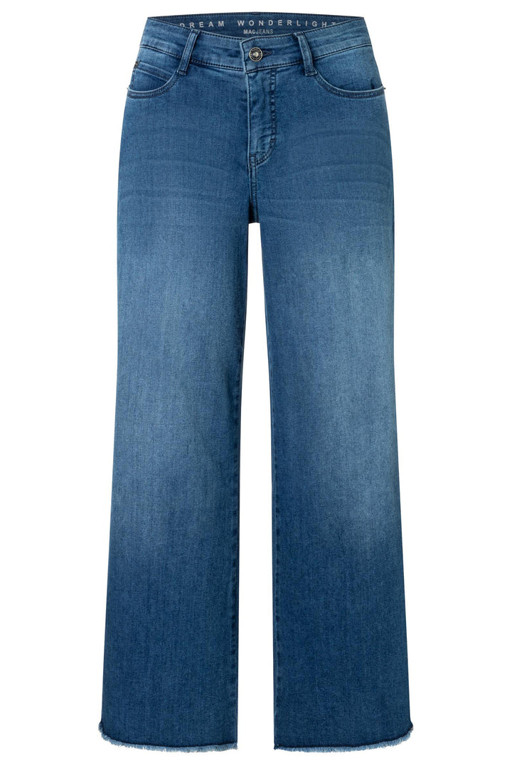 Mac Dream Jeans Blue Wide Crop 5438-90-0351L D597 - Olivia Grace Fashion