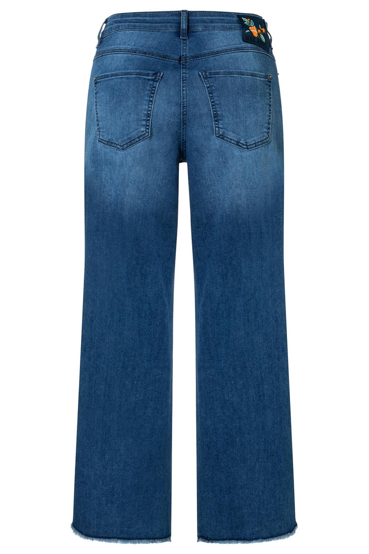 Mac Dream Jeans Blue Wide Crop 5438-90-0351L D597 - Olivia Grace Fashion