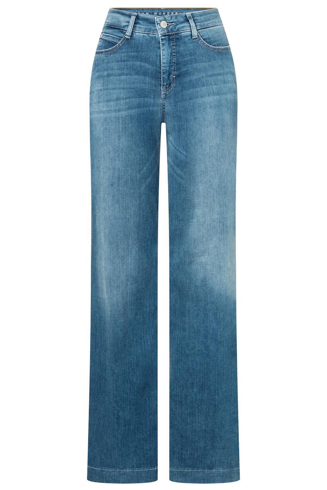 Mac Dream Jeans Wide Summer Mid Blue 5441-90-0351L D490 32 Inch Leg - Olivia Grace Fashion