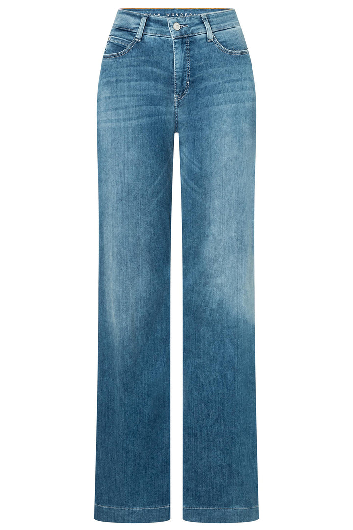 Mac Dream Jeans Wide Summer Mid Blue 5441-90-0351L D490 32 Inch Leg - Olivia Grace Fashion