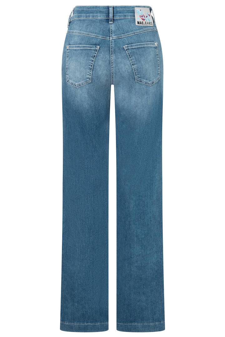 Mac Dream Jeans Wide Summer Mid Blue 5441-90-0351L D490 32 Inch Leg - Olivia Grace Fashion