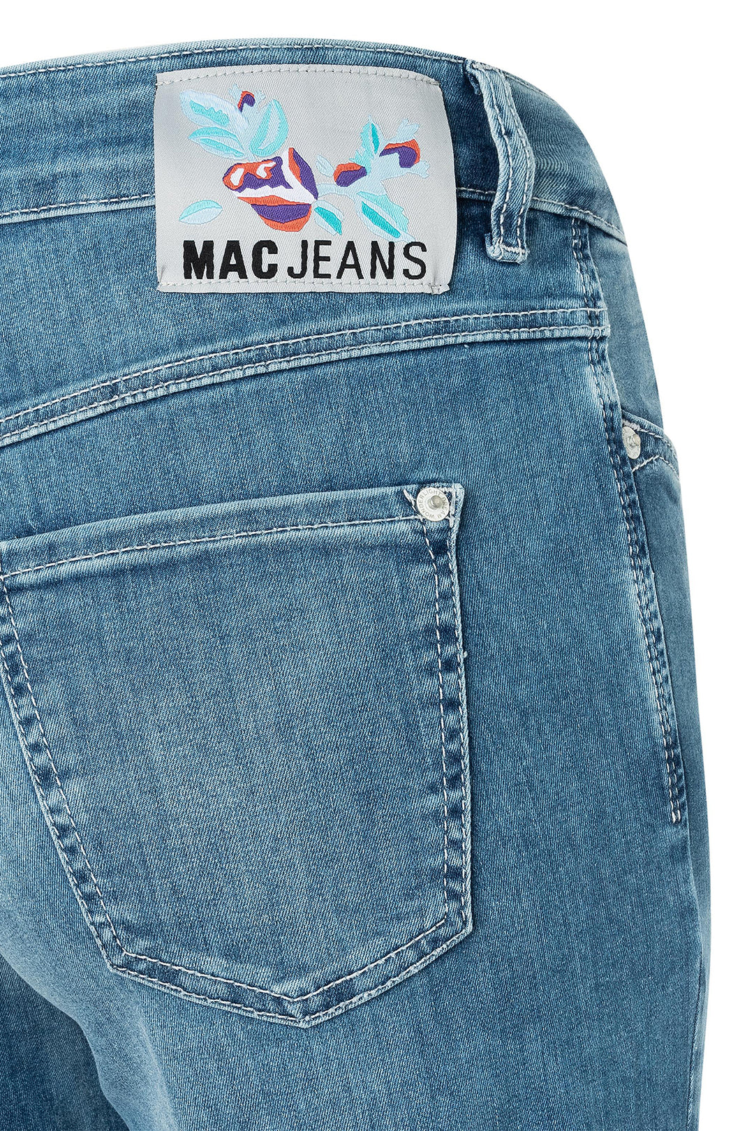 Mac Dream Jeans Wide Summer Mid Blue 5441-90-0351L D490 32 Inch Leg - Olivia Grace Fashion