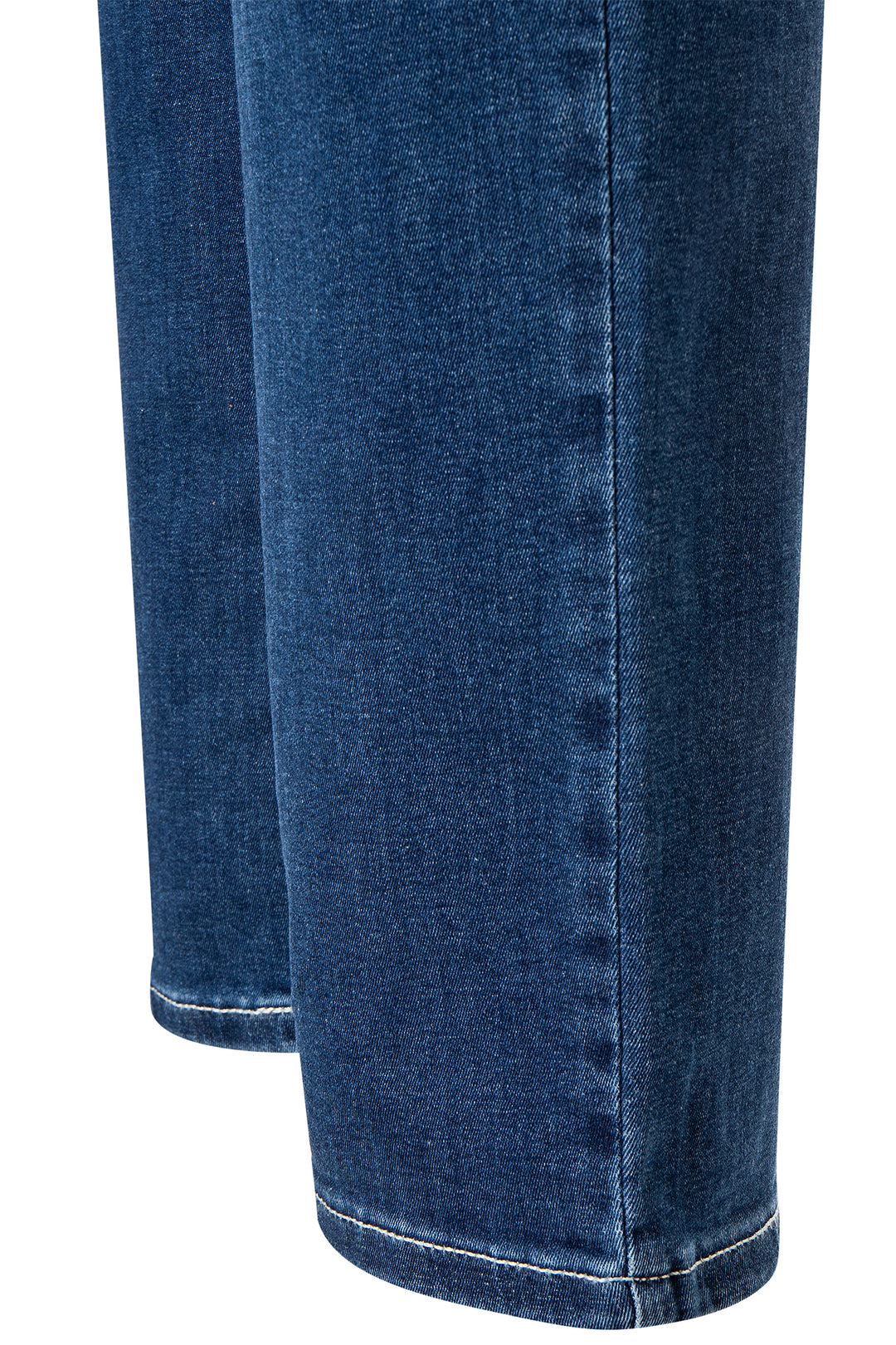 Mac Dream Mid Blue Authentic Wash Jeans, hem and leg detail