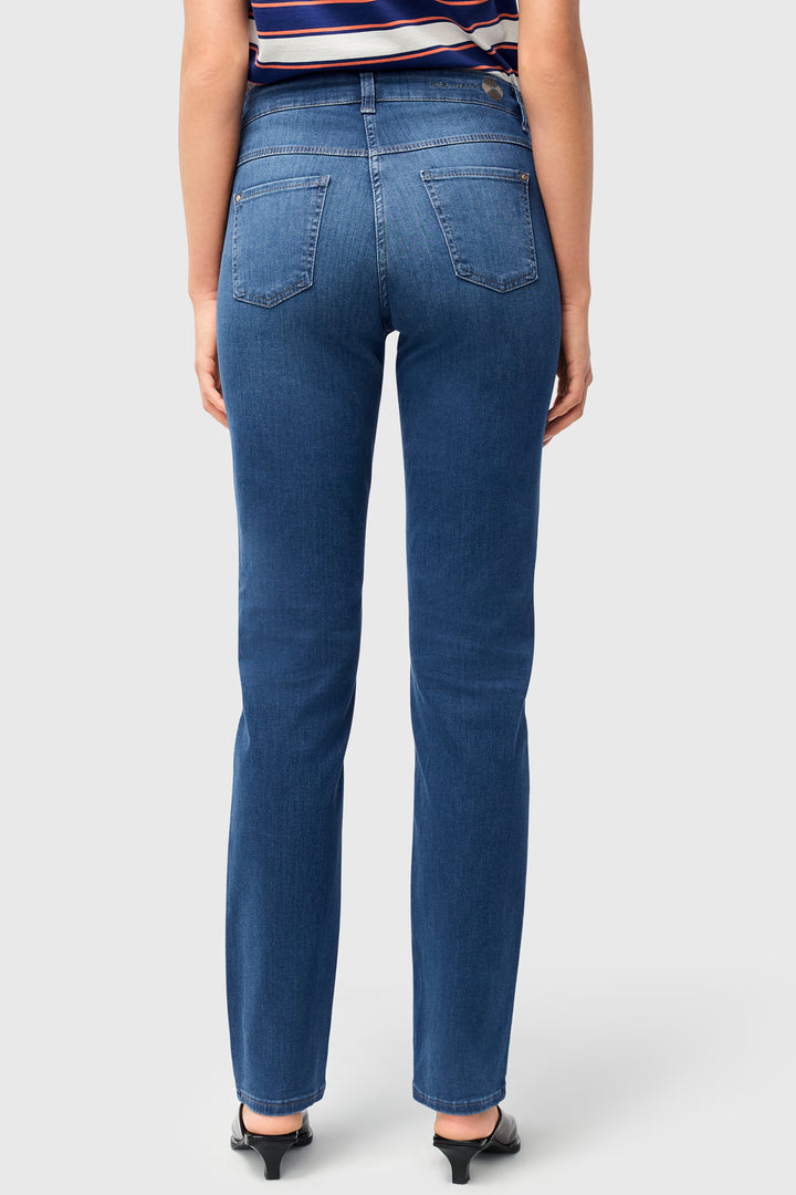 Mac Dream Mid Blue Authentic Wash Jeans, back view