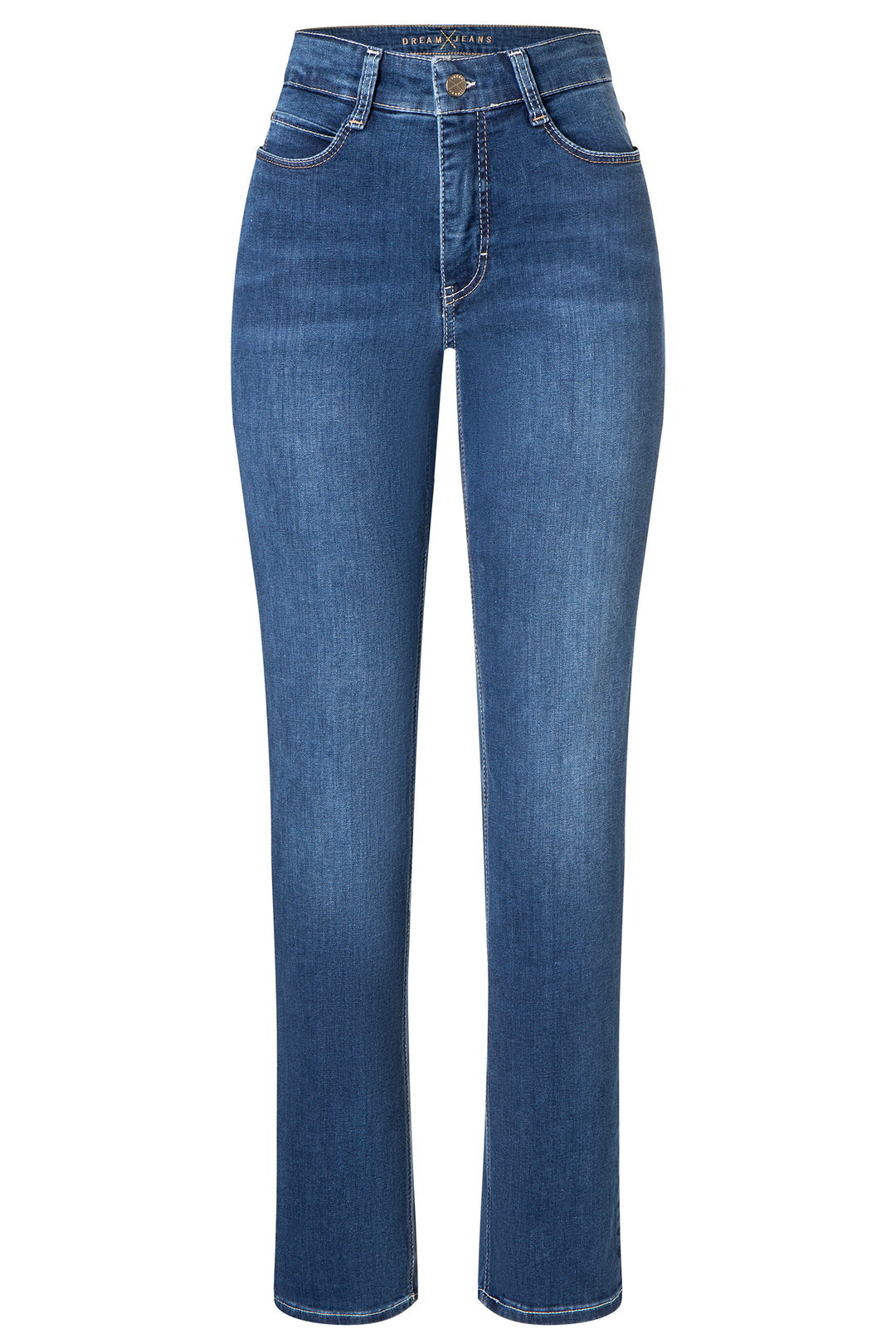Mac Dream Mid Blue Authentic Wash Jeans, front packshot