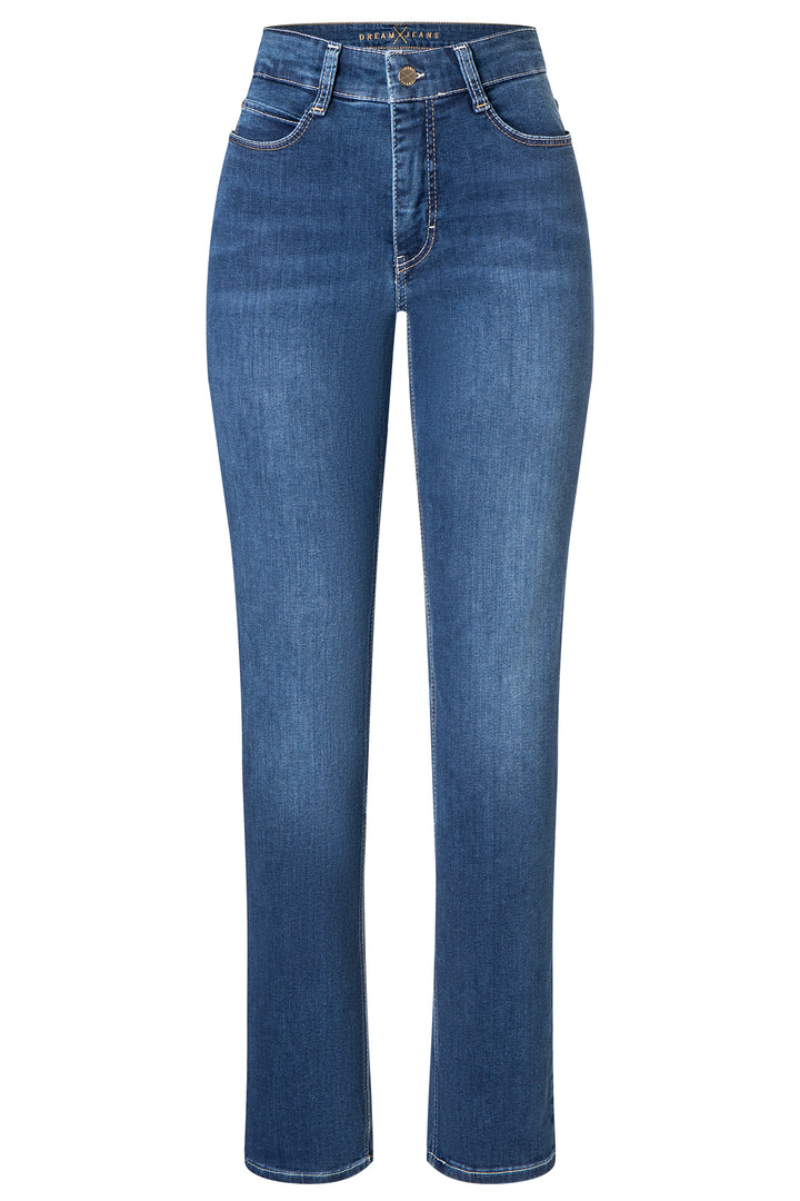 Mac Dream Mid Blue Authentic Wash Jeans, front packshot