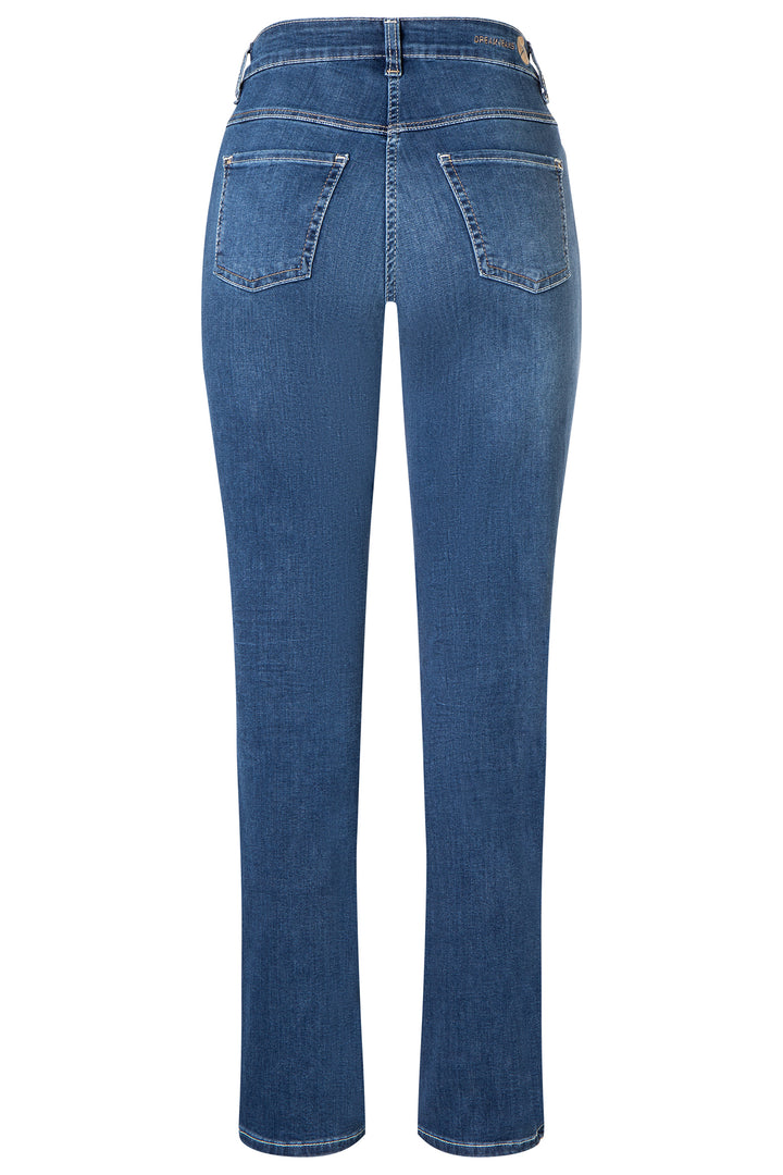 Mac Dream Mid Blue Authentic Wash Jeans, back packshot