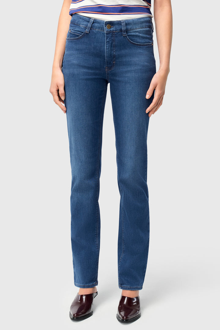 Mac Dream Mid Blue Authentic Wash Jeans, front view