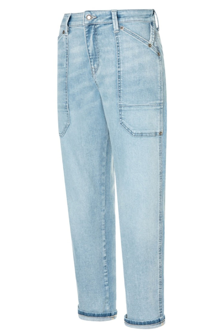 Mac Jeans 2803-90-0333L Iowa Baggy High-Low Bleached Jeans D246