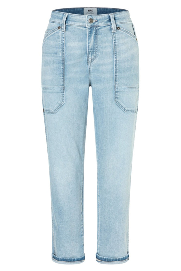 Mac Jeans 2803-90-0333L Iowa Baggy High-Low Bleached Jeans D246